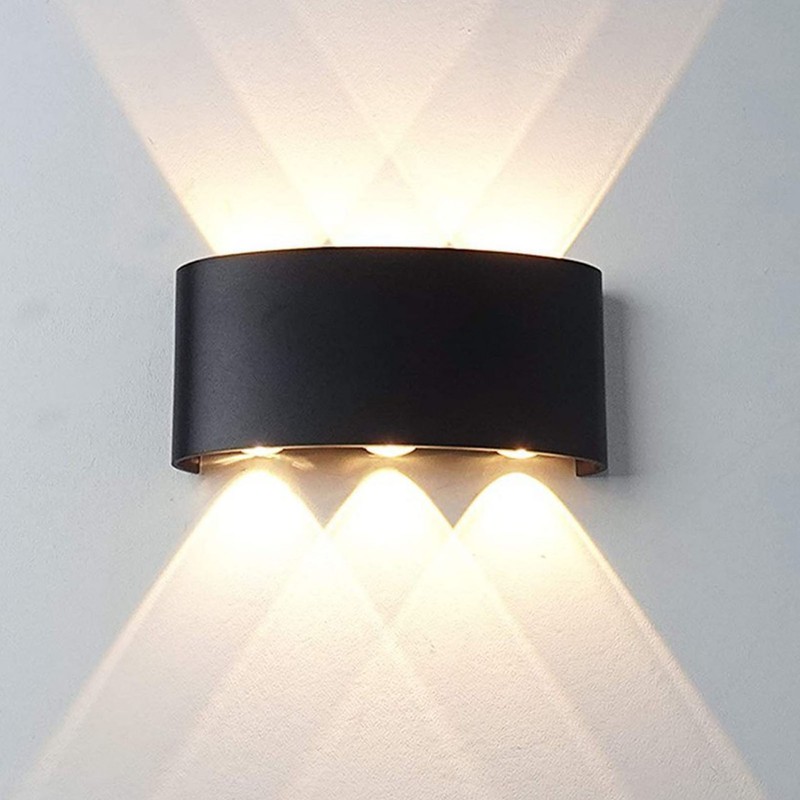 Outdoor LED Wall Lights 6 LEDs Patch Light Source Aluminum