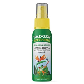 Badger Bug Spray - Deet-Free Mosquito Repellent with Citronella & Lemongrass - Organic Plant Based Family Friendly Insect Repellent, 2.7 Fl Oz