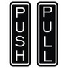 All Quality Classic Vertical Push Pull Door Signs - Great