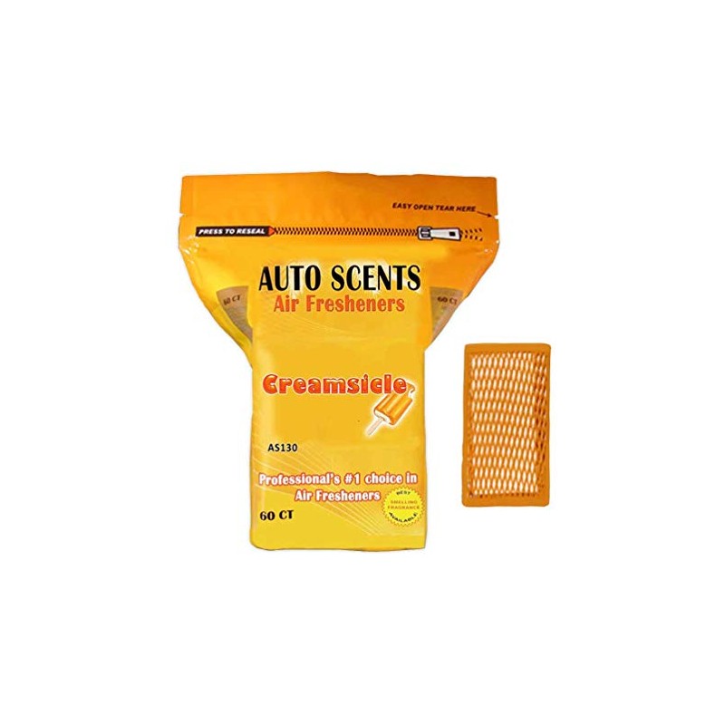 Auto Scents Professional Air Freshener Pads - Creamsicle Scent (60