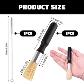 Barista Brush Coffee Brush Portafilter Brush Professional Coffee Brush Effective Cleaning of Coffee Filter Holders Comes with 1 Cleaning Brush Sustainable and Ergonomically Designed