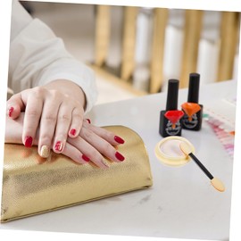 OHPHCALL 4sets Solid Nail Powder Glitter Powder for Nail Art Sponge Sticks and Creative Designs