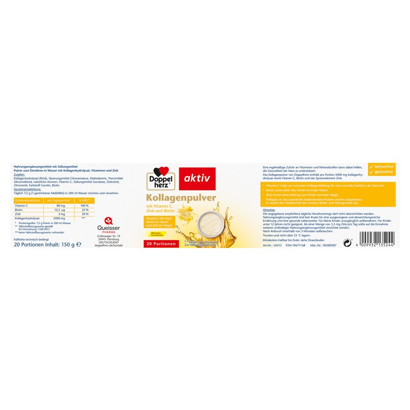 Doppelherz Collagen Powder Lemon