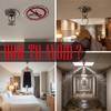 150 PCS Do Not Hang from Fire Sprinkler Sign,3 inch