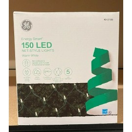 GE Energy Smart ConstantON 150 LED Net-Style Lights Warm White 6ft x 4ft