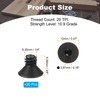 PATIKIL 1/4-20 x 3/8" Flat Head Socket Cap Screws, 20