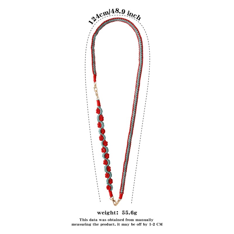 idooss Handmade Macrame Mobile Lanyard, Mobile Crossbody Strap Lanyard, Universal