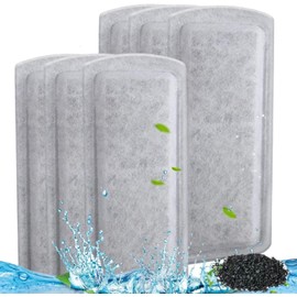 6 Pack Fish Tank Filter Cartridges for Marina Slim Filters S10/S15/S20 - Quadruple Filtration - Replacement Filter Cartridges for Marina Slim Filters