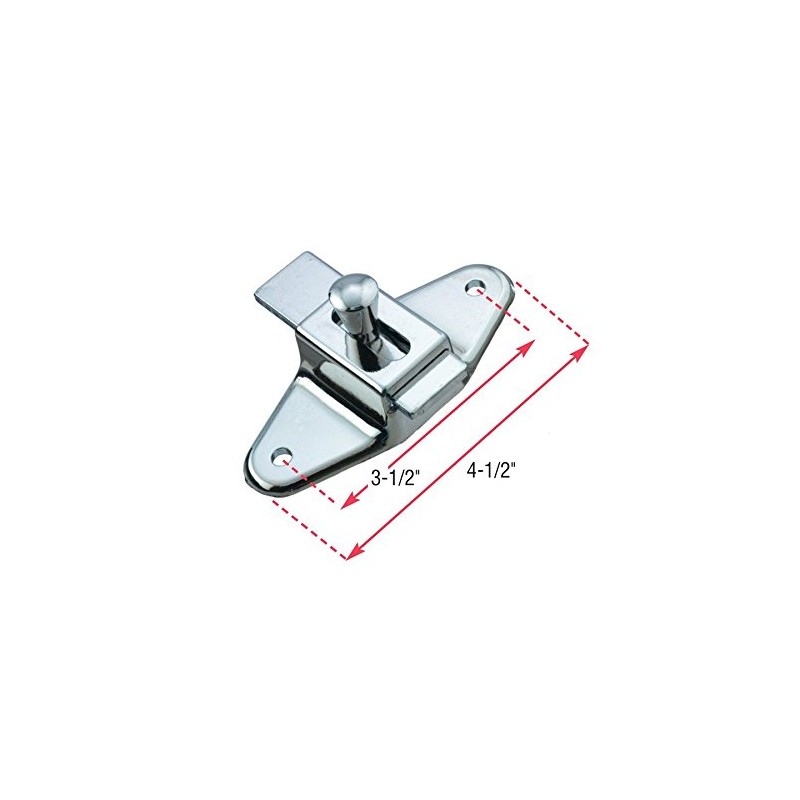 Harris Hardware TP5050 Slide Latch 3-1/2" Center to Center Die