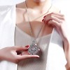 CLARA 6X Magnifier Necklace Magnifying Glass Pendant Optical Lens with