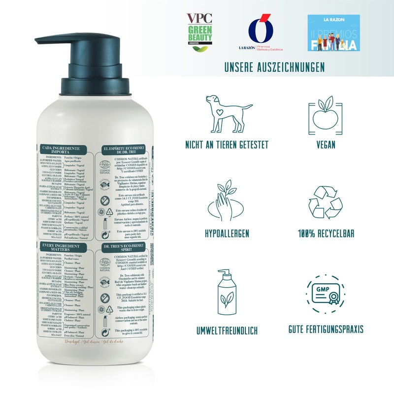 Dr. Tree DermoProtective Shower Gel for Frequent Use, Suitable for