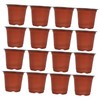 FUNOMOCYA 50Pcs Plastic Flower Pots Breathable Succulent Planters with Drainage
