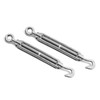 Design61 Set of 2 Turnbuckles M8 x 110 mm Wire