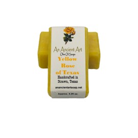 Ancient Art Soap 3.25oz Handcrafted Olive Oil Soap Bar Yellow Rose of Texas