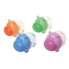 Papelería Laxia Kit 4 Pz De Sacapuntas Cerdito Puerquito Kawaii Papelería