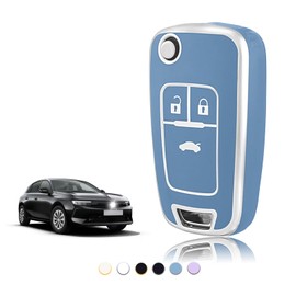 TOOMUME Key Case TPU Car Key Case Suitable for Vauxhall Insignia Astra Corsa Zafira Mokka Adam Antara Cascada Meriva Movano Vectra Key Cover Protection Key Shell - 3 Buttons S