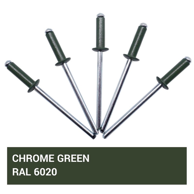 SKIR'CO (80 pcs) Painted Blind Rivets 4.0 x 14 mm,