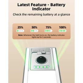 EZVALO Under Cabinet Lights, 80 LED Rechargeable Motion Sensor Light Indoor, 3 Pack Wireless Closet Lights with Battery Indicator, 3 Color Temps Dimmable Under Counter Lights for Kitchen (10 inch)