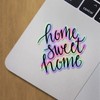 Holographic Decal Stickers of Home Sweet Home Premium Waterproof Vinyl