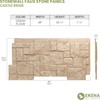 Ekena Millwork PNU24X48CROF EverStone Castle Rock, 49" W x 24