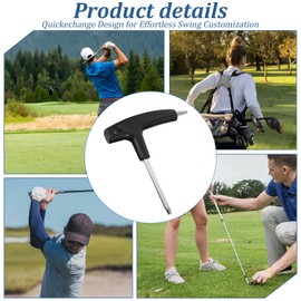 Nogeqi Golf Driver Tool, Golf Torque Wrench for T20 T25, 2 in 1 Adjustment Tool with Plastic Handle, Portable Driver Tools Golf Accessories for Driver Shaft Adapter Torque Club Driver Equipment