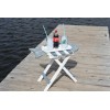 Shorely Yours WOOD TABLE , Decorative Patio Folding Fish Shape