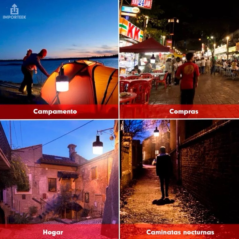 Importeek 10pz Lampara Linterna Luz Led Nocturna Potente Camping