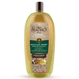 Tio Nacho Mexican Herbs Shampoo, Strengthening, Anti Hair Loss & Anti Breakage with Royal Jelly, Ginseng & Jojoba, Paraben & Cruelty Free, 32 Fl Oz | Tio Nacho