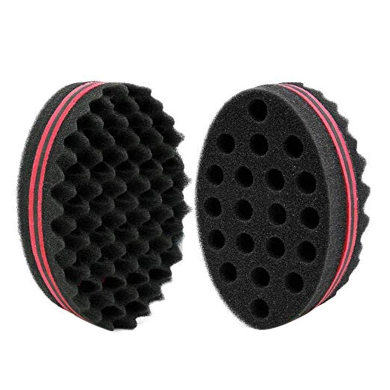 Rebuku Curly Hair Sponge Glove Brush Barber Wave Twist Curly