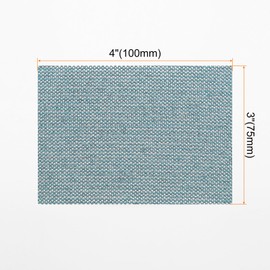 sourcing map 10pcs Mesh Sanding Sheets 120 Grits 3" x 4" Ceramic Abrasive Wet Dry Sandpaper Dust-Free Hook and Loop Abrasive Pads for Car Woodworking Metal Polishing & Grinding