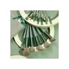 Set Brochas de maquillaje 13 piezas profesional y bolsa verde