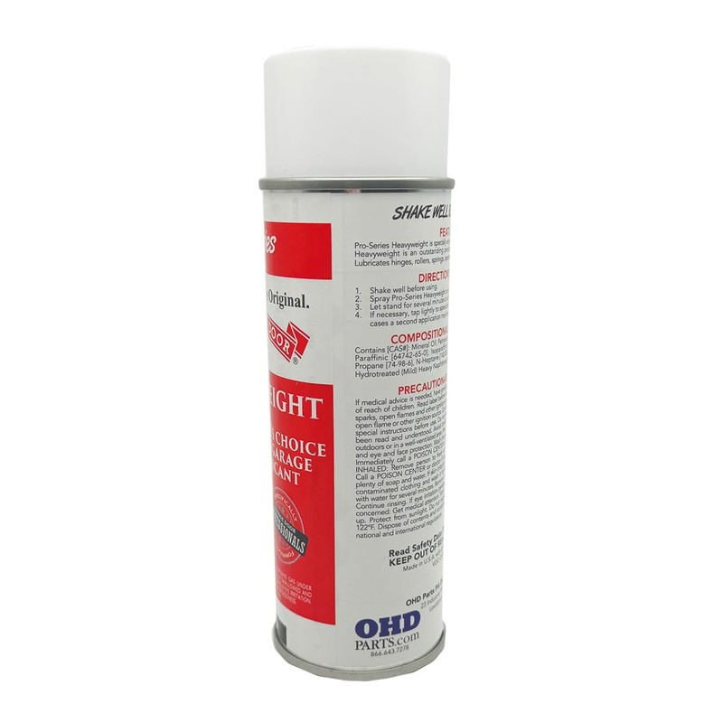 Garage Door Lubricant Spray - Professional's Choice Heavyweight Penetrant for
