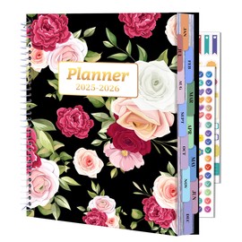 CAGIE Planner 2025-2026 for Women, July 2025-June 2026 Calendar Planners Weekly and Monthly 8.5 x 11 Large 25-26 Hourly Daily Yearly Academic Agenda with Stickers Hardcover