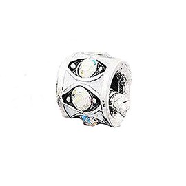 Sexy Sparkles Iridescent Color Rhinestone Charm Spacer Bead Stopper for European Bracelets