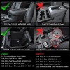Eamplest Center Console Organizer Compatible With 2019-2022 Gmc Sierra/chevy Si
