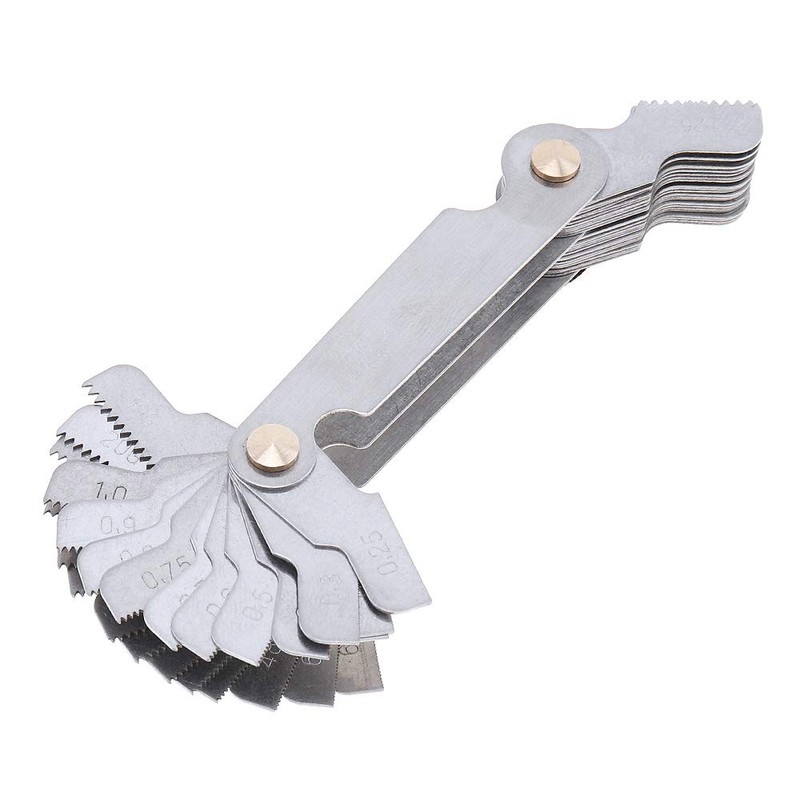 ChgImposs Screw Thread Pitch Cutting Gauge Tool Set, Stainless Steel
