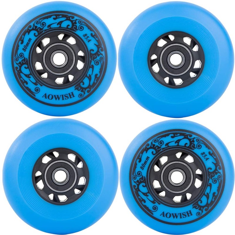 AOWISH Inline Skate Wheels 85A Outdoor Asphalt Formula Hockey Roller