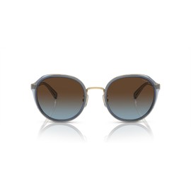Coach HC7154 Sunglasses, Transparent Blue/Brown Blue Gradient, 52 mm