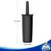 MR.SIGA Toilet Bowl Brush and Holder for Bathroom, Black, 1