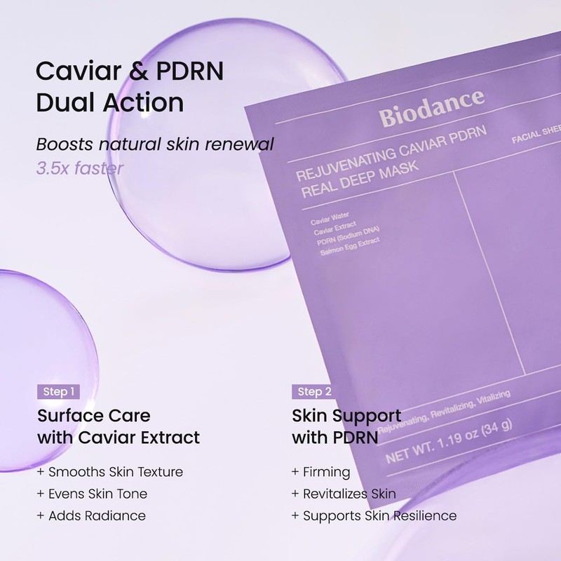 Biodance [Biodance]Rejuvenating Caviar PDRN Real Deep Mask (4ea)