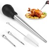 Turkey Baster with Silicone Suction Bulb, Stainless Steel Food Grade