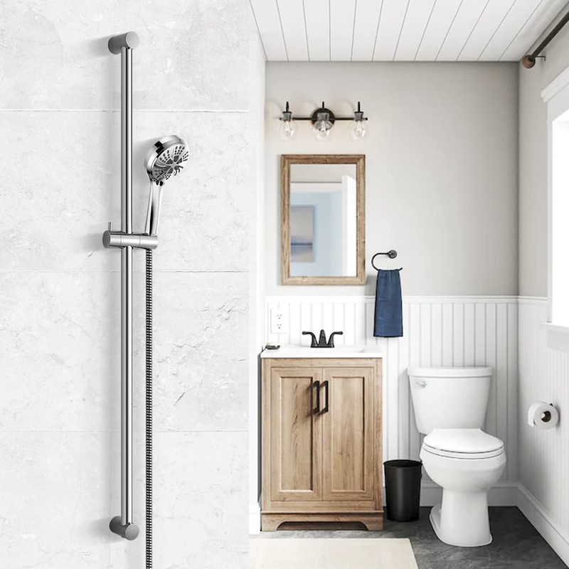 OFFO Shower Slide Bar 40 in Adjustable Installation Distance 20-39