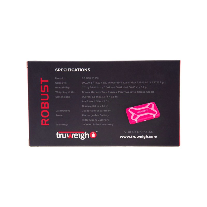 Truweigh Digital Kitchen Food Scale for Cooking - Grams &