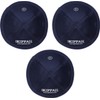 iKIPPAH - Yarmulke de terciopelo de 4 partes con borde