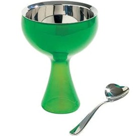 Alessi AMMI01S AZ A di Big Love Eisbecher-Set blue with Eislöffel aus stainless steel