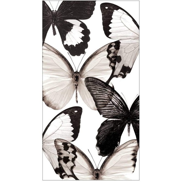 Elise Paper Hand Towels for Bathroom Disposable Napkins Guest Towels Fingertip Towels or Decor 8" x 4" Pack of 32 (Butterfly)