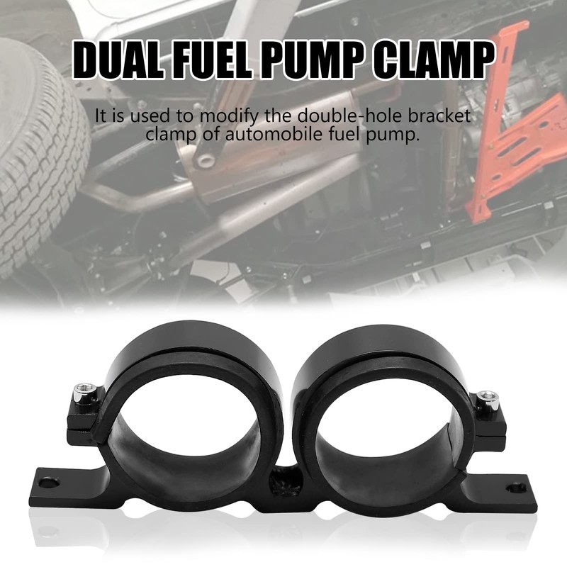 laffoonparts Billet Aluminum Dual Fuel Pump Clamp 70mm to 55mm
