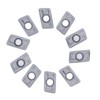 10 Pcs Carbide Turning Inserts Tin Plated CNC Milling Cutter