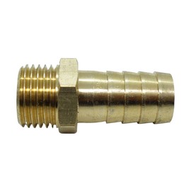 CDQBWKJGFJ 1 Piece M16 x 1.5 Metric Male To Barb 1/2" or 13mm Hose ID Brass Barbed Fitting Air Fuel Gas Boat