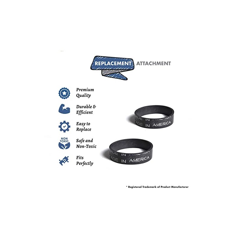 2 Replacement for Royal Hand Vacuum Cleaner Belt fits Dirt